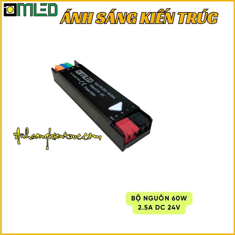 Bộ đổi nguồn LED 24V 60W OMLED cho dây LED