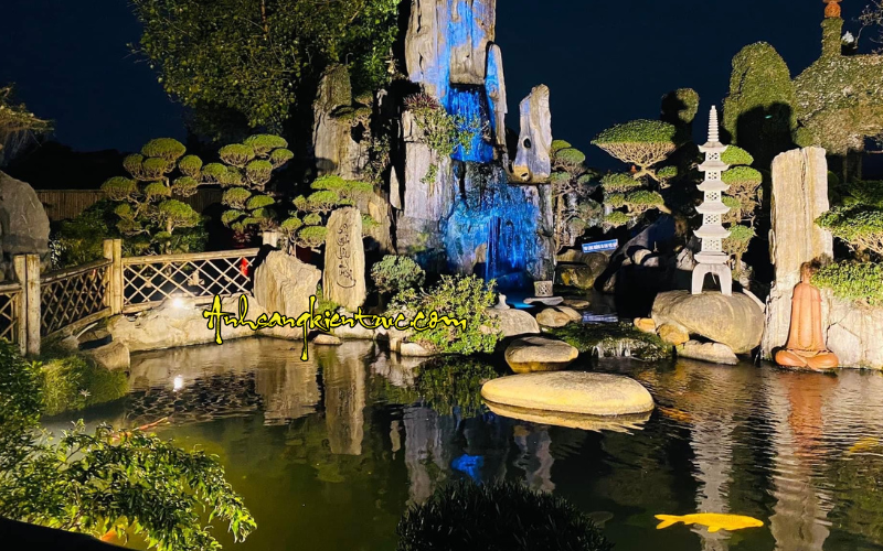 den am nuoc lap ho ca koi to