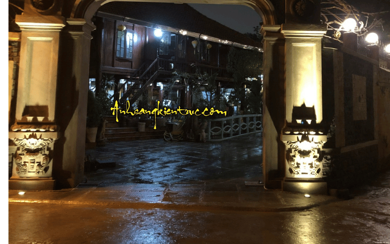 Đèn Rọi Cột 3x3W - 220V 2900K Chiếu Kiến Trúc 3 den roi tru cot led ngoai troi