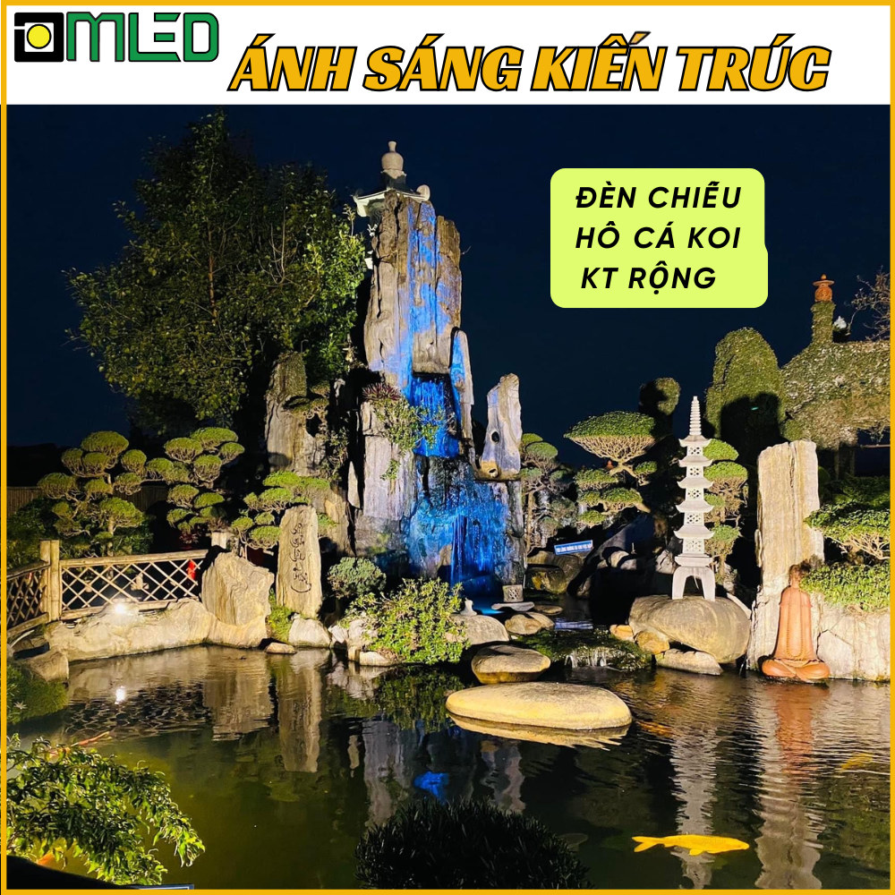 đèn chiếu hồ cá koi cỡ lớn