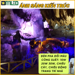 Đèn Pha Led Ngoài Trời - Đổi Màu, Có Điều Khiển 10W, 20W, 30W