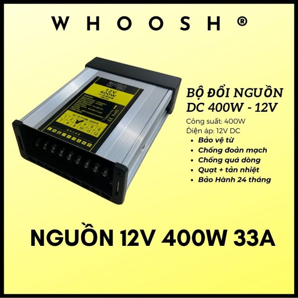 Nguồn 12V 400W (Led Quấn Cây)