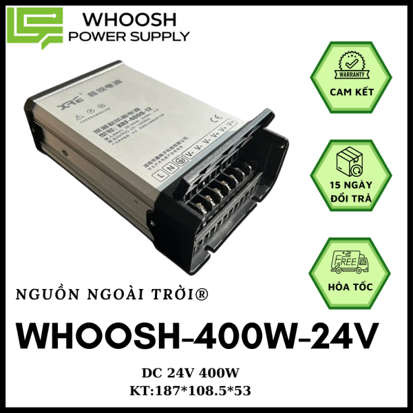 Whoosh-400-24 (Nguồn DC 400W 24V 16.6A)