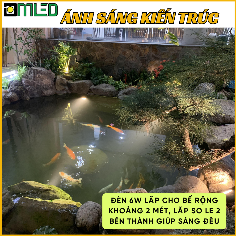 Cách lắp đèn âm nước 6W