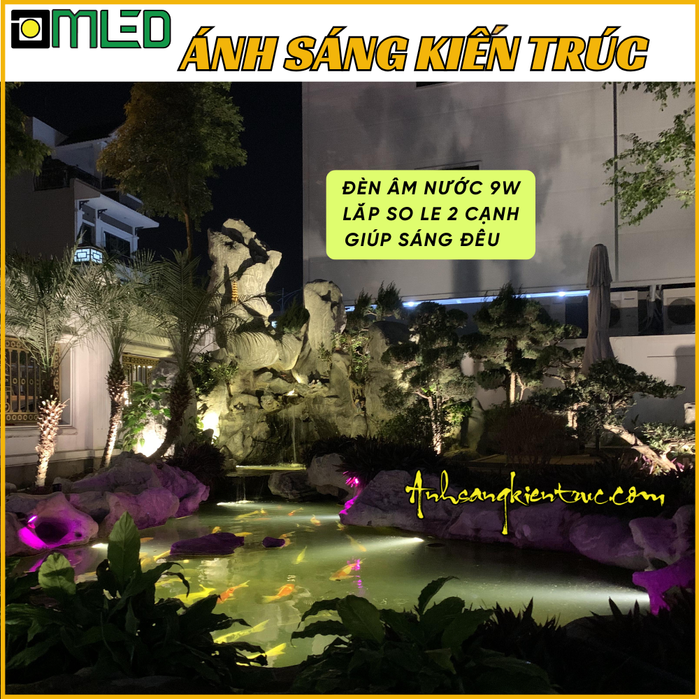 Cách lắp đèn âm nước 9W