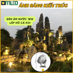 Đèn âm nước 18W vàng