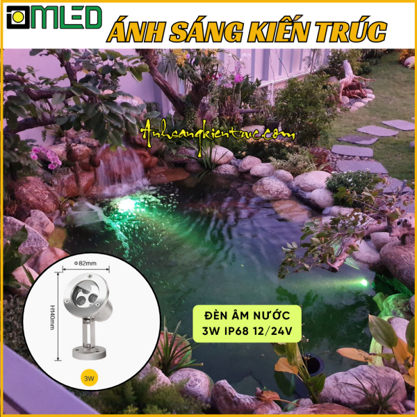 Đèn âm nước 3w