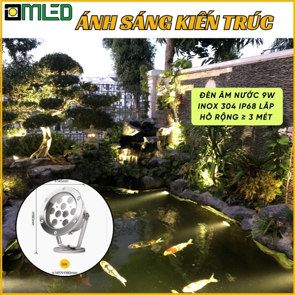 Đèn âm nước 9W