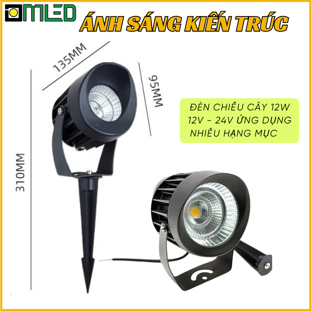 Đèn chiếu cây 12V 12W