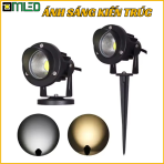 Đèn Chiếu Cây 5W - 220V Ánh Sáng Vàng Trắng - Ảnh 3