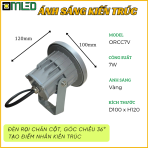 Đèn Hắt Chân Cột - 7W 220V Chiếu Kiến Trúc - Ảnh 2