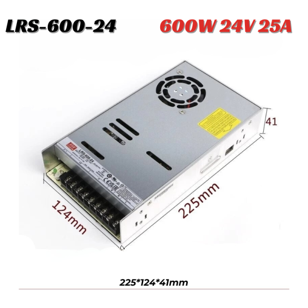Meanwell LRS-600-24 Nguồn Tổ Ong 24V  600W 25A