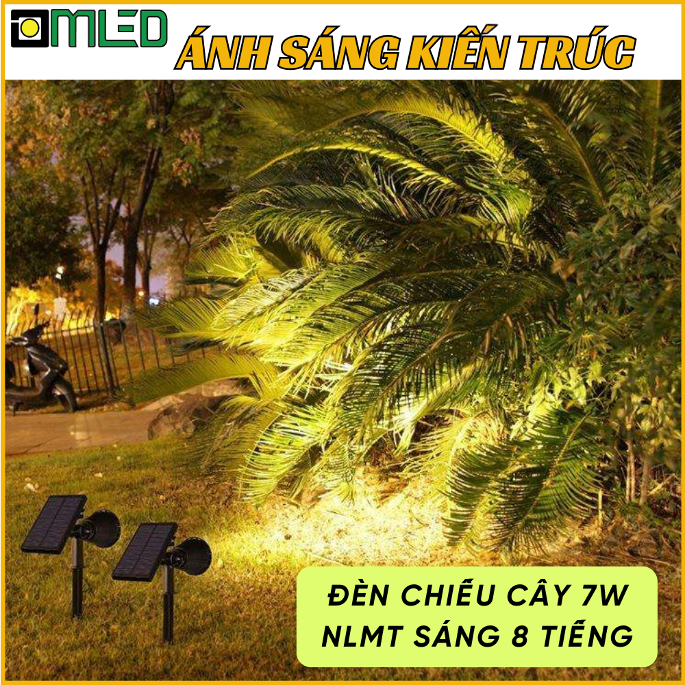 đèn chiếu cây năng lượng mặt trời
