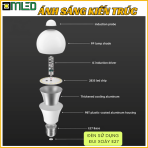 Đèn cảm biến sử dụng đui xoáy E27