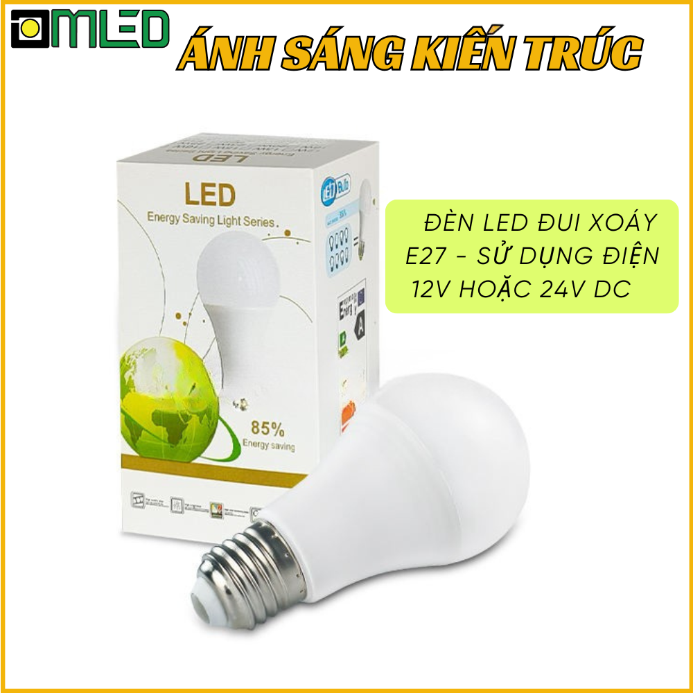 Đèn đui xoáy E27 24V DC