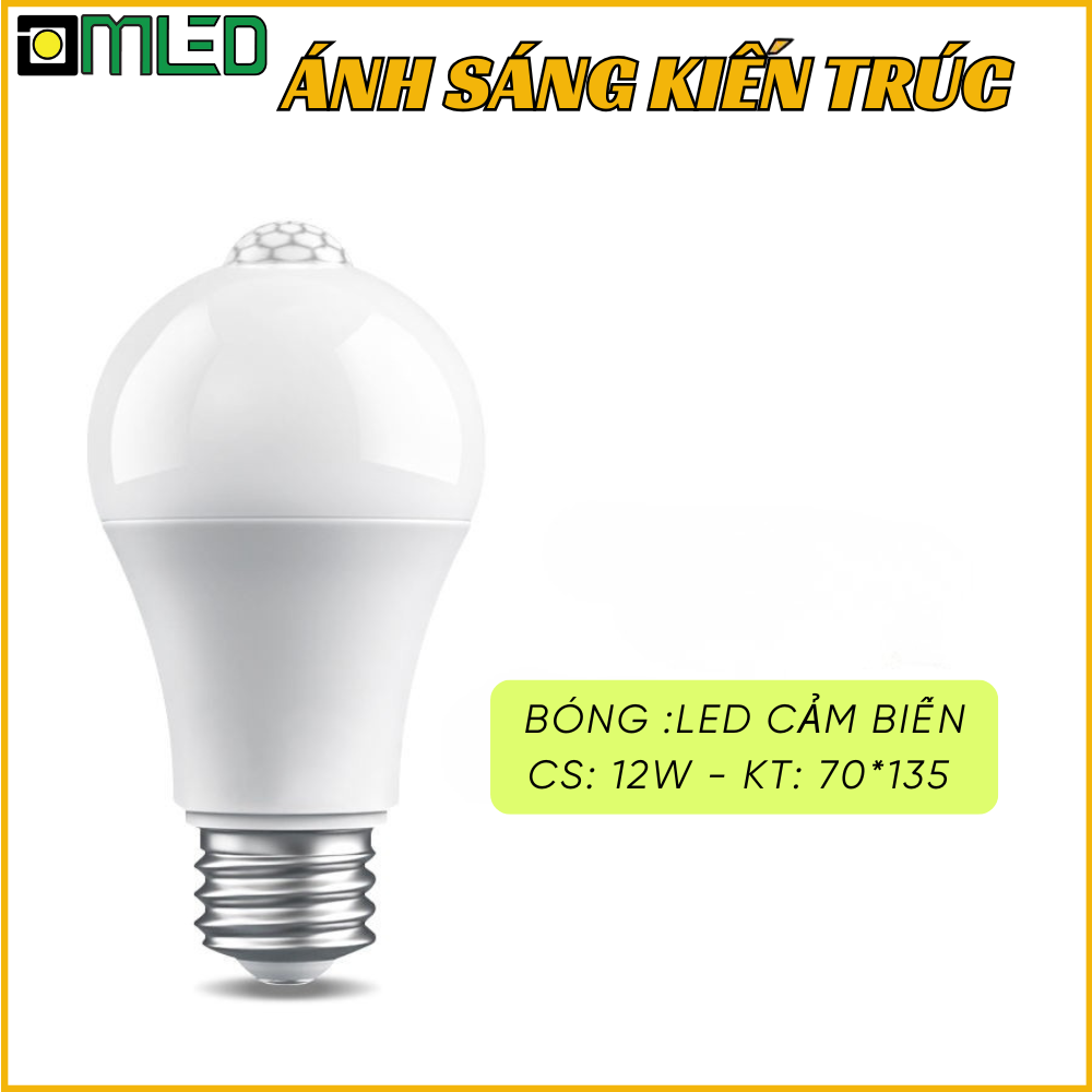 Đèn đui xoáy e27 cảm biến