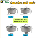 Đèn Âm Nước Bánh Xe - Ánh Sáng Vàng, RGB, Đủ Công Suất - Ảnh 4