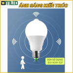 bóng đèn cảm biến đui xoáy e27