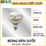 Bóng đèn sưởi phòng tắm lắp nổi ánh sáng mờ giữ ấm an toàn